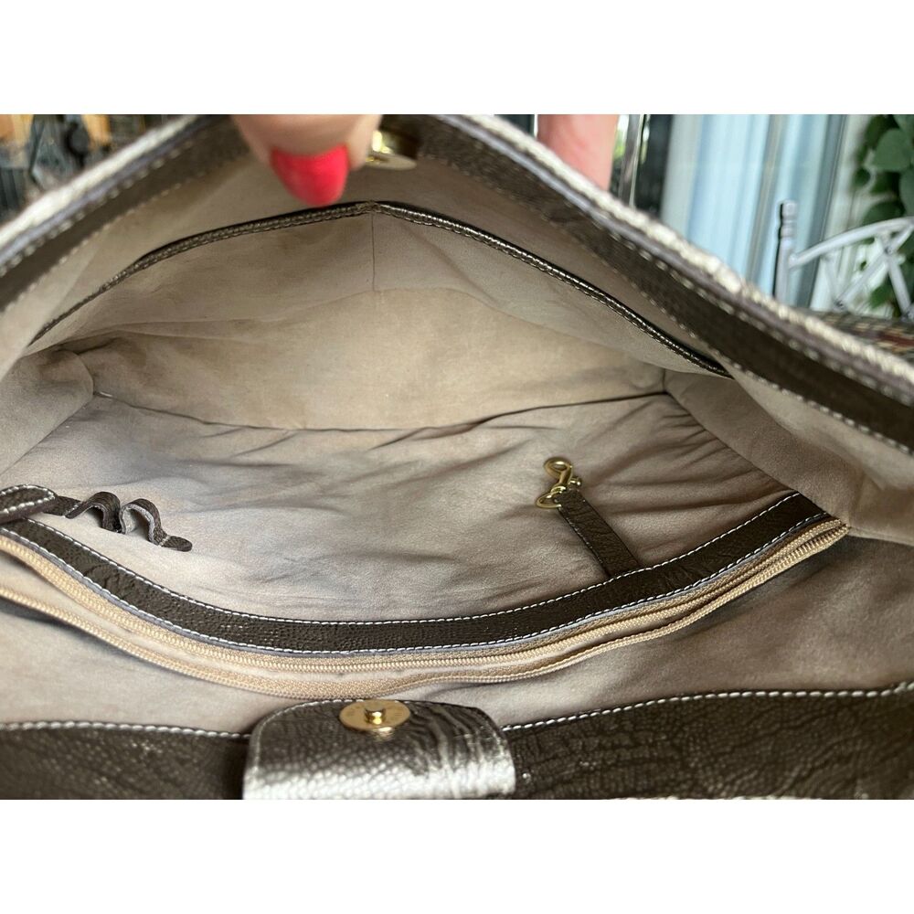 Brahmin Meryl Gallery Nova Tote Python & Croc Emb… - image 5